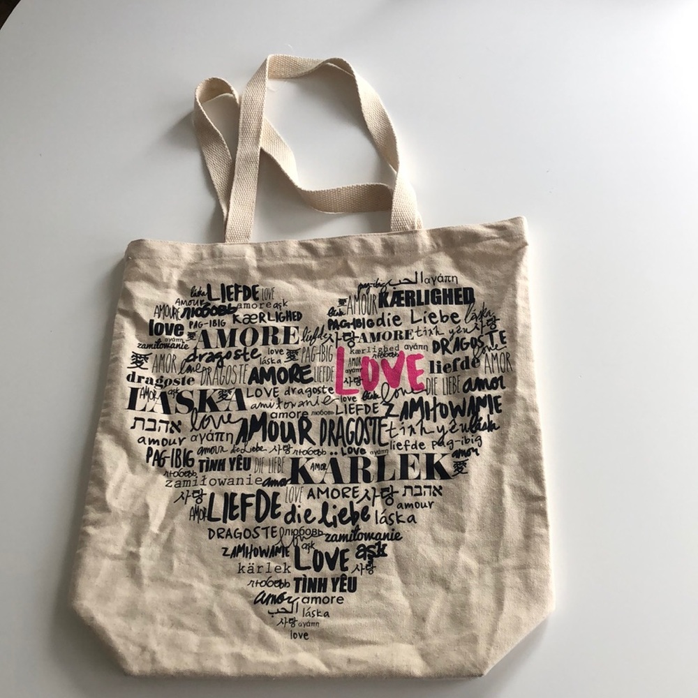 Love canvas tote
